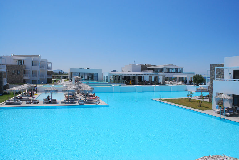 Large Pool but was too cold to swim