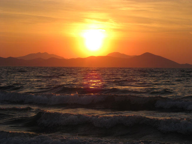 Our first Greek Island Sunset